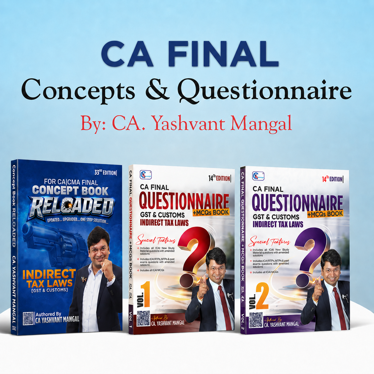 CA FINAL IDT Concept Book + Questionnaire Book Combo by CA Yashvant Mangal For May 27 & Onwards