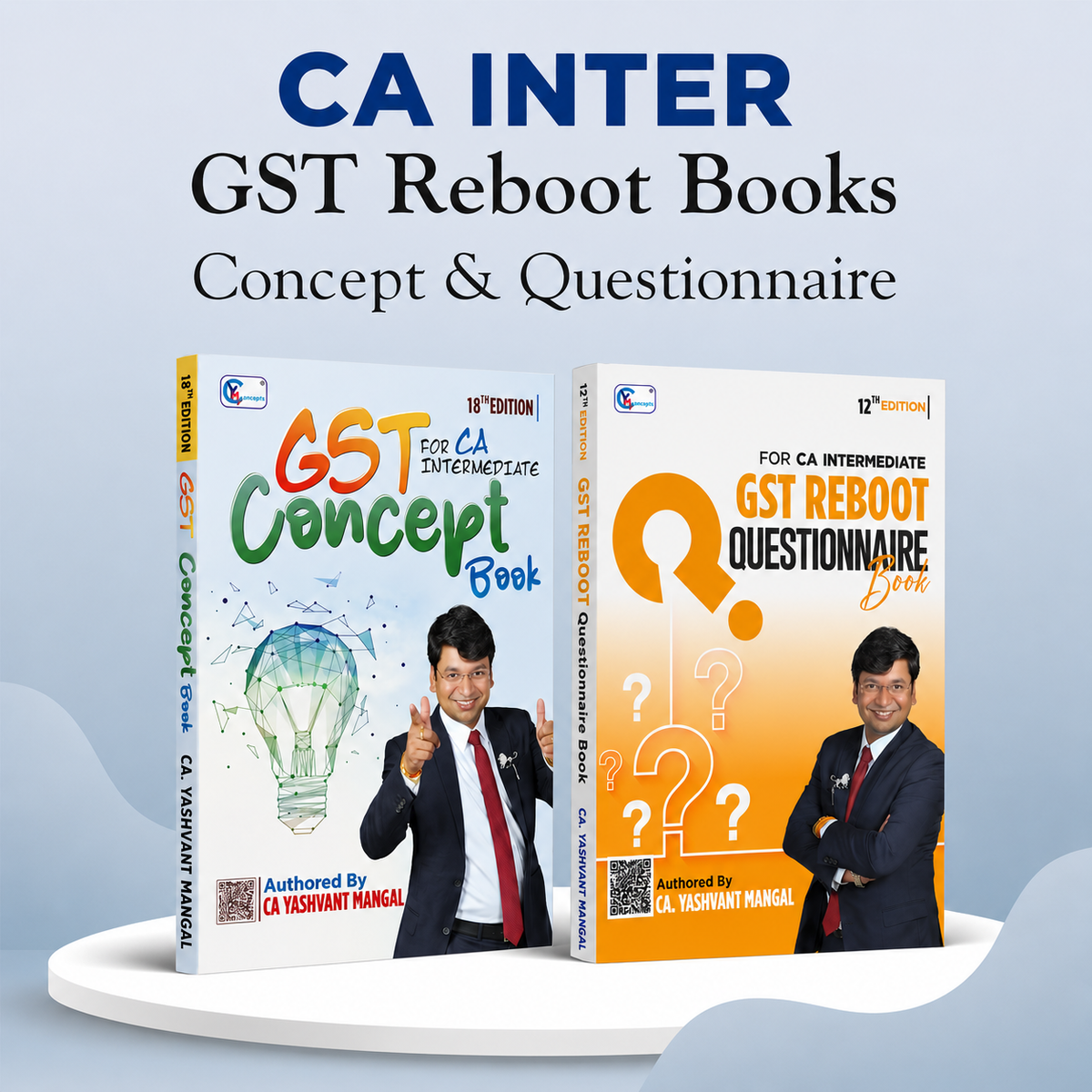 CA Inter GST Concept Book & Questionnaire Book Combo For Sep. 26 / Jan. 27 & Onwards