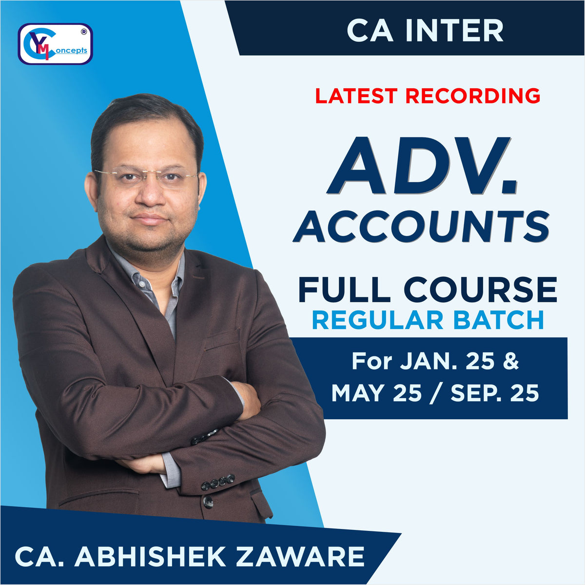 CA INTER - ADV ACCOUNTS REGULAR NEW SYLLABUS BY - CA ABHISHEK ZAWARE