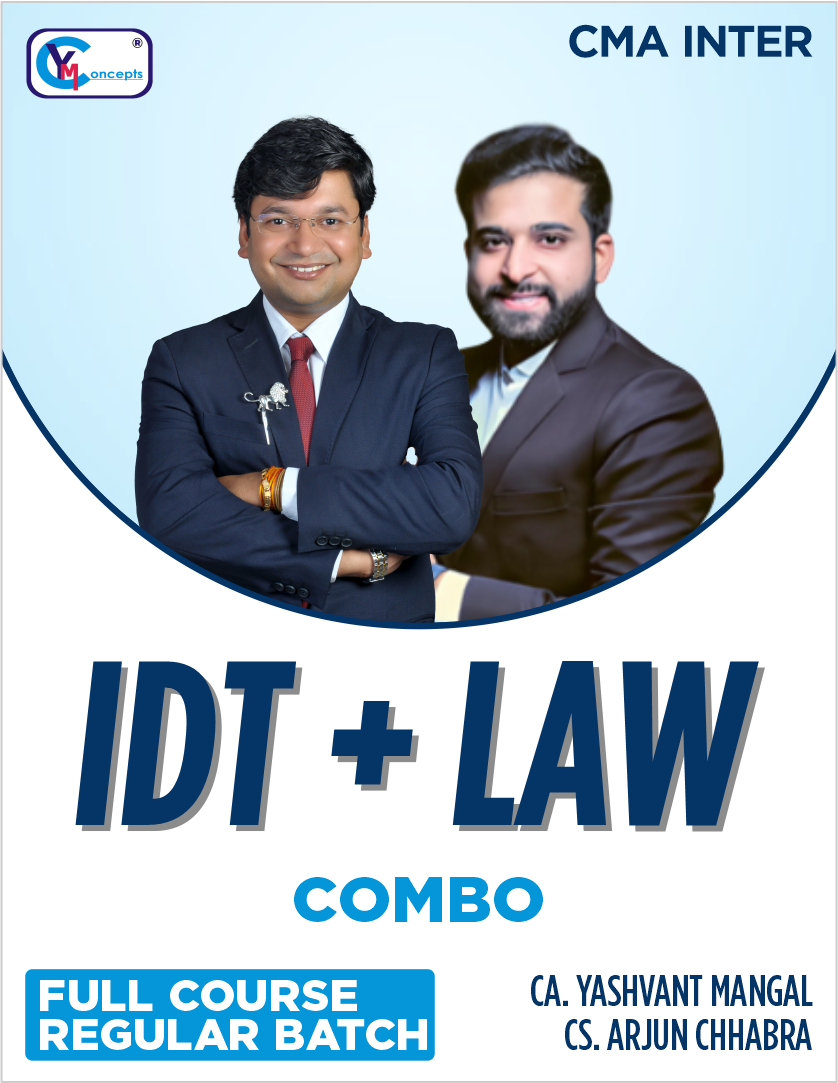 CMA INTER IDT AND LAWS COMBO FOR DEC 2026 | JUNE 2027