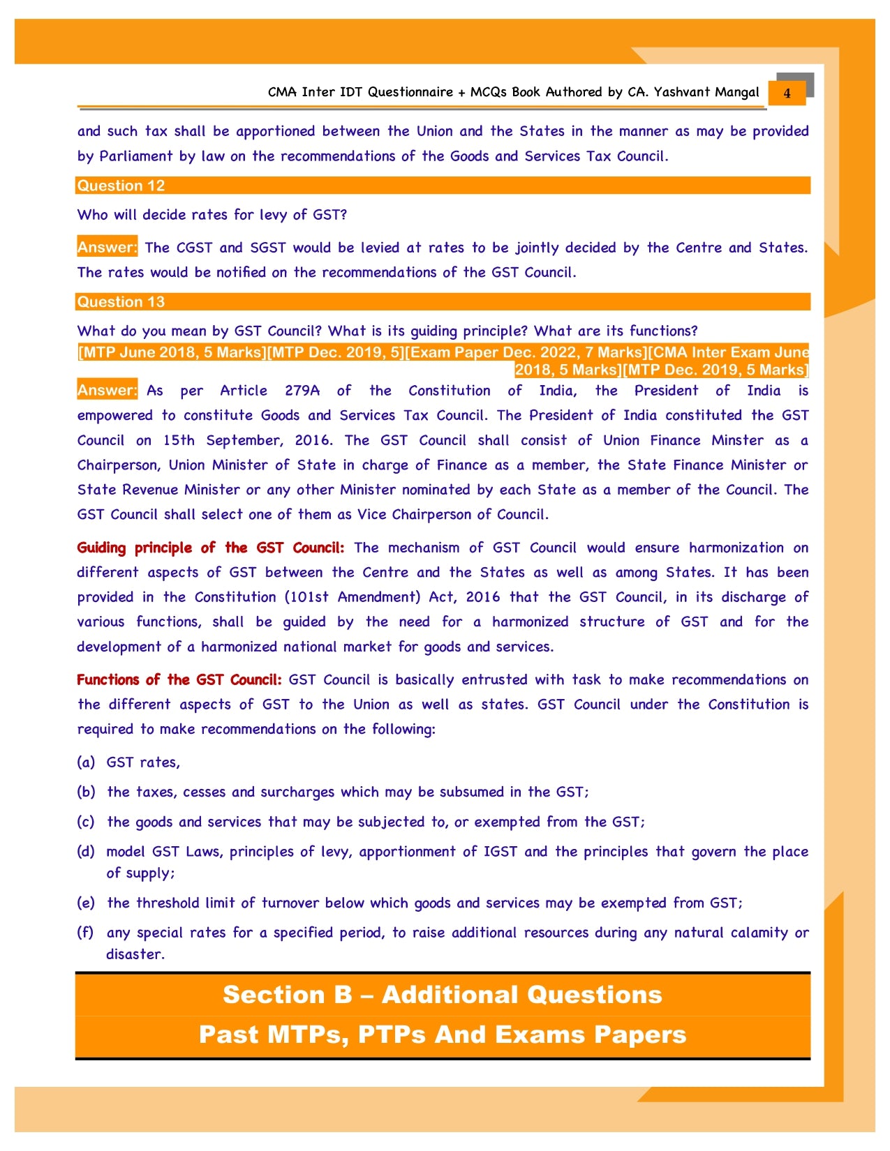 Q&A Contest For CMA Inter Aspirants 2024! 🎉