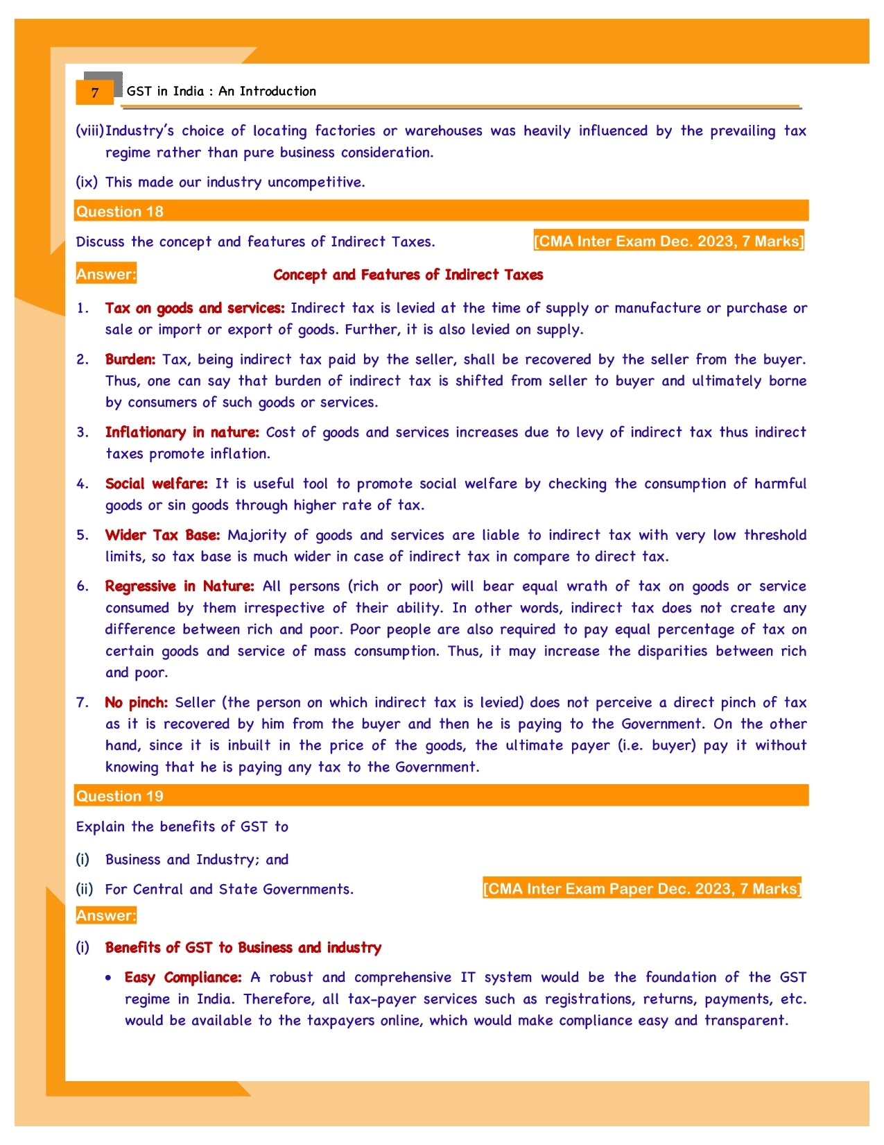 Q&A Contest For CMA Inter Aspirants 2024! 🎉