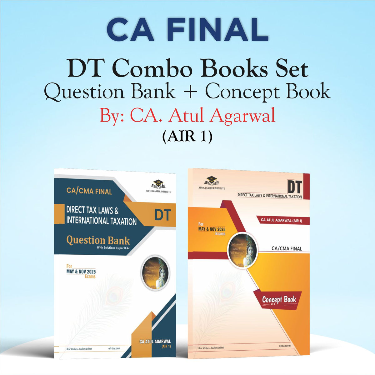 CA FINAL - DT Books Combo (QB+CB) - By CA. Atul Agarwal - May 25 & Nov 25