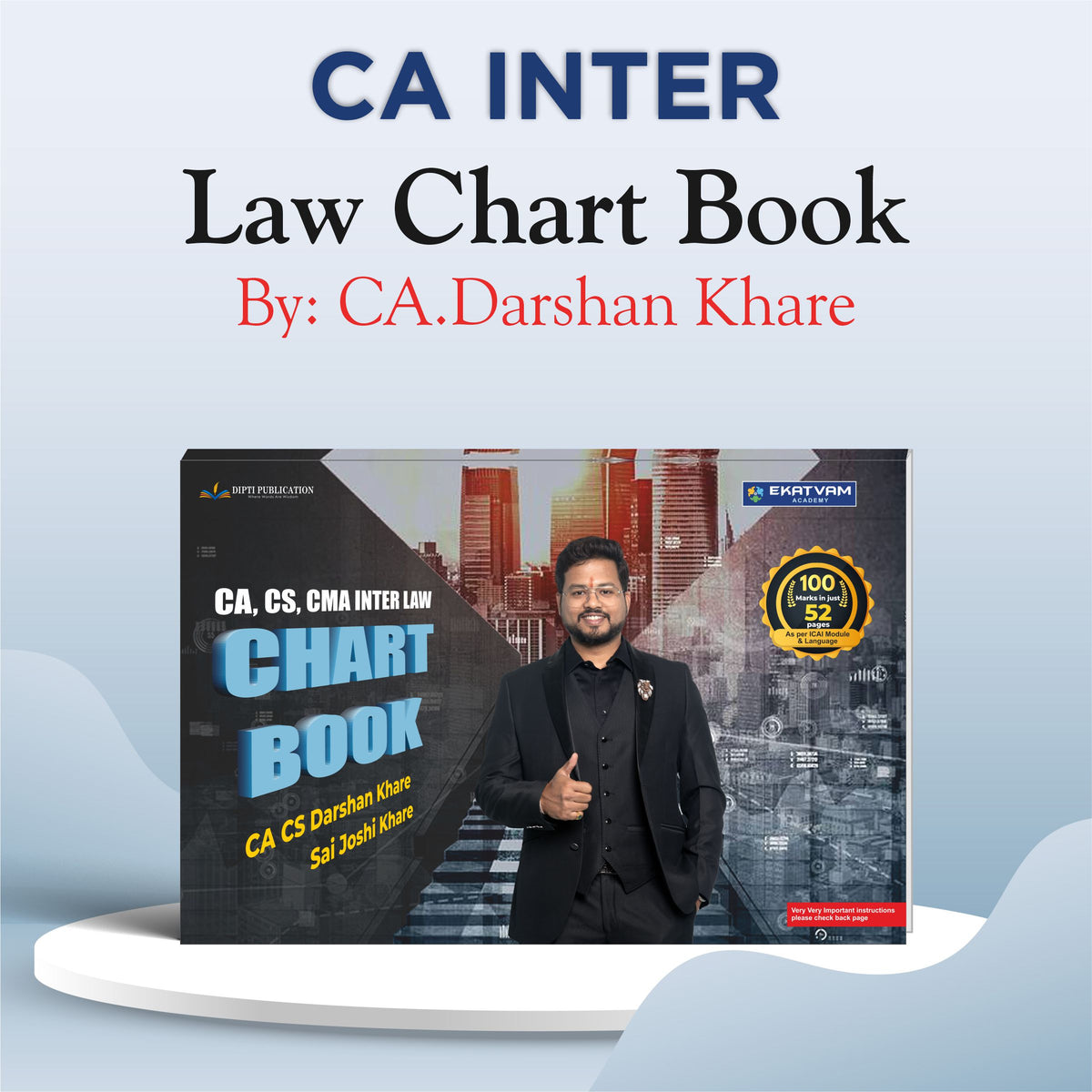 CA INTER LAW CHART BOOK BY CA DARSHAN KHARE FOR MAY 25 & SEP. 25