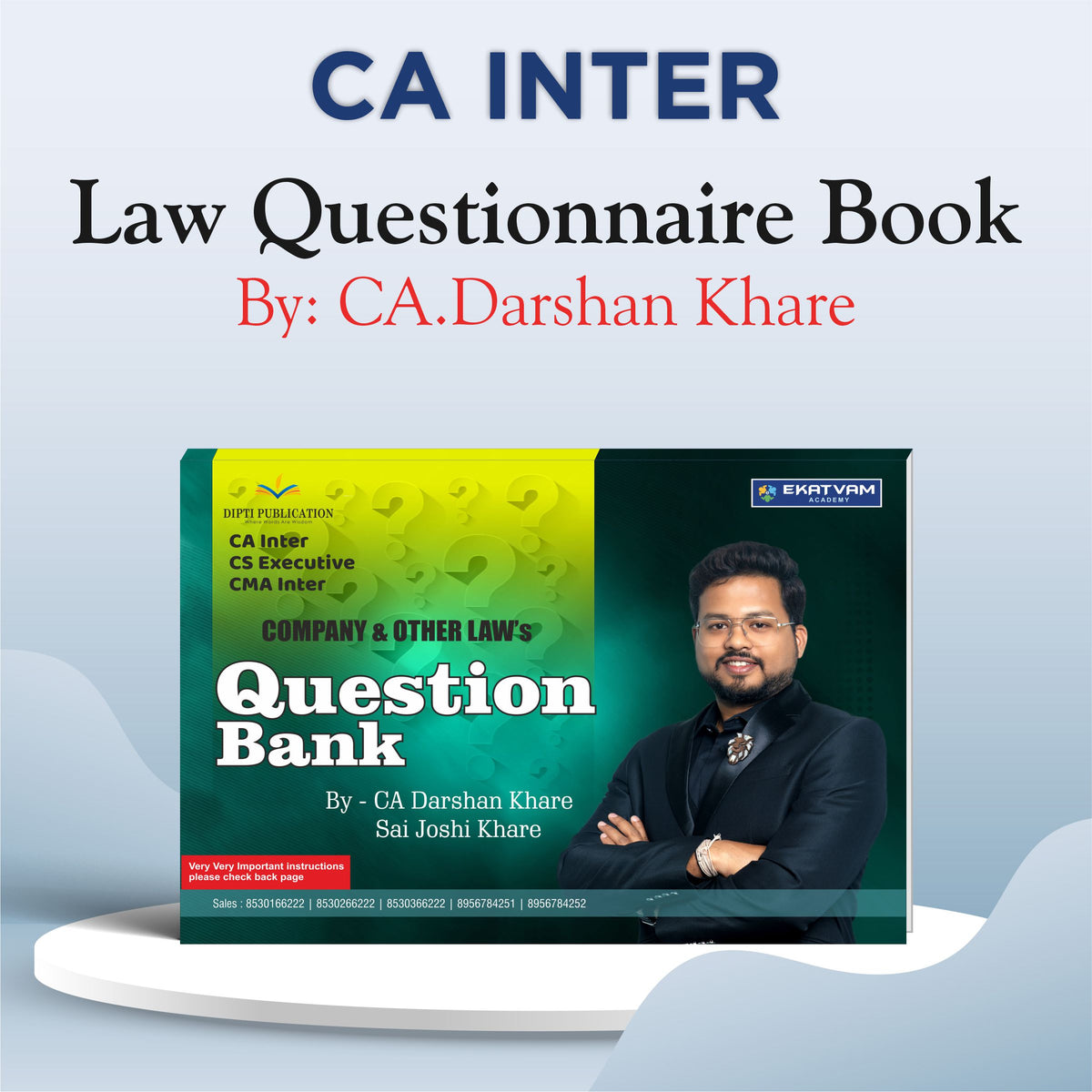 CA INTER LAW QUESTIONNAIRE BOOK BY CA DARSHAN KHARE FOR MAY 25 & SEP. 25