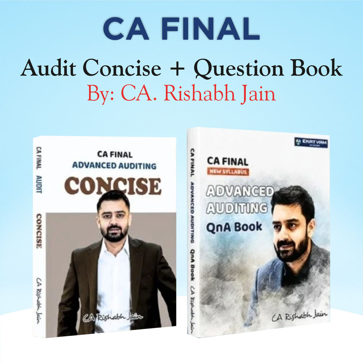 CA FINAL AUDIT REGULAR BOOKS SET BY CA RISHABH JAIN MAY 26, SEP. 26 & JAN. 27