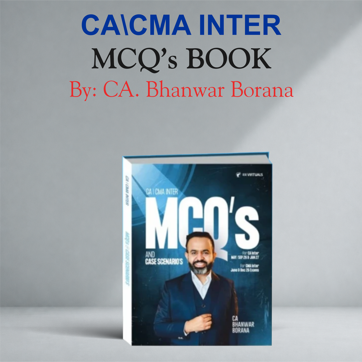 CA/CMA Inter Direct Tax MCQ Book By CA Bhanwar Borana For Sep/Dec 2026 & Jan 2027 Exams
