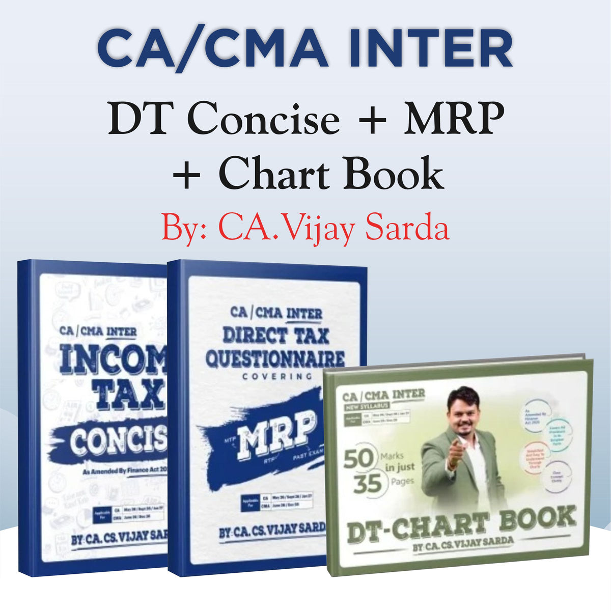 CA Inter Direct Tax All Books Set By CA Vijay Sarda