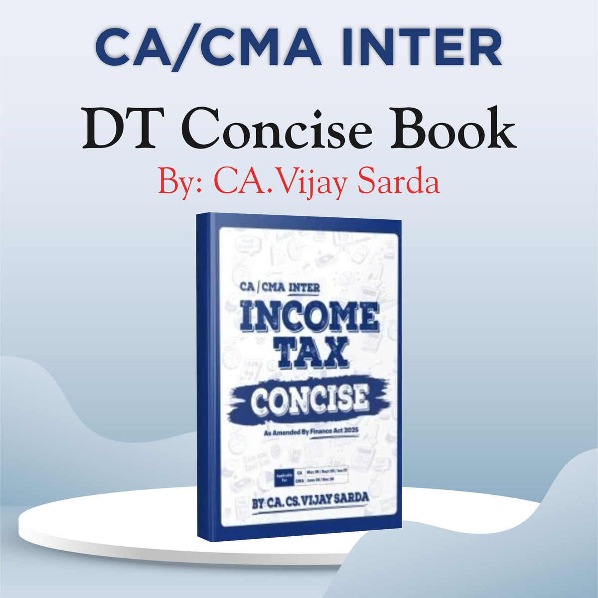 CA Inter Direct Tax Concise Book By CA Vijay Sarda