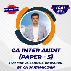 CA Inter Audit (Paper 5) Regular Batch By CA Sarthak Jain | For May 24 Exams & Onwards | Prebooking | ICAI New Course