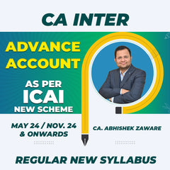 CA INTER - ADV ACCOUNT REGULAR NEW SYLLABUS BY -CA. ABHISHEK ZAWARE - For May 24 & Nov. 24