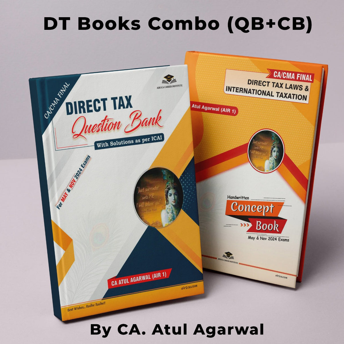 AIR1CA DT Books Combo (QB+CB) - By CA. Atul Agarwal - May 24 & Nov 24