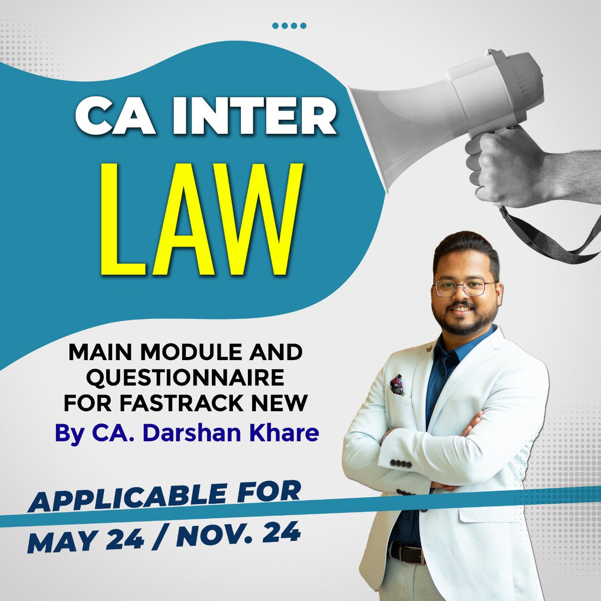 CA INTER LAW MAIN MODULE AND QUESTIONNAIRE FOR FASTRACK NEW BY CA DARSHAN KHARE