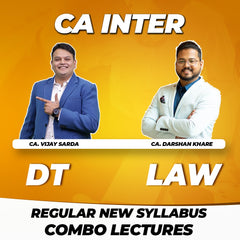 CA Inter - DT + LAW Regular New Syllabus Combo Lectures By - VS_DK - Sep. 24 / Jan. 25