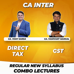 CA Inter - DT + GST Regular New Syllabus Combo Lectures By - VS_YM - For Sep. 24 / Jan. 25