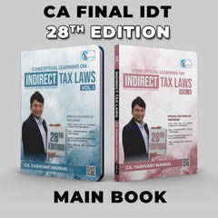 28th Edition Conceptual Learning On Indirect Tax Laws (Colorful Book) - For Nov. 24 / May 25 & Nov. 25 - (Latest Edition)