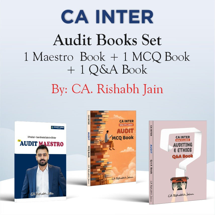 CA INTER AUDIT BOOKS SET BY CA RISHABH JAIN FOR   JAN. 27 & May 27