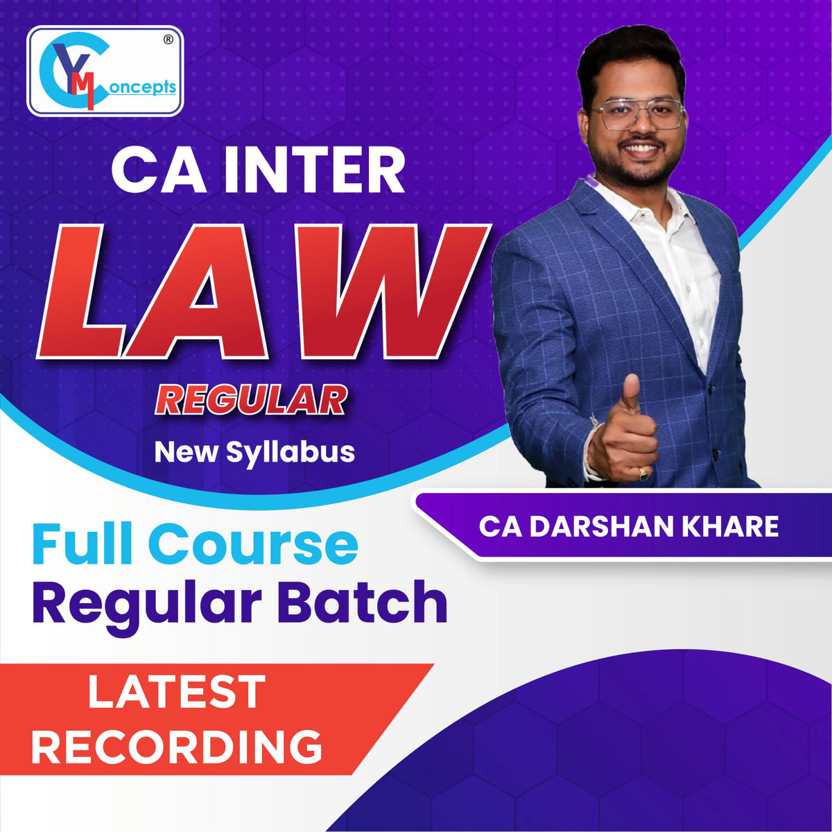 CA INTER - LAW REGULAR NEW SYLLABUS BY - CA. DARSHAN KHARE